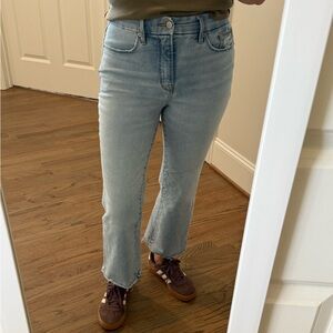 Good American Light Blue Ankle Jeans